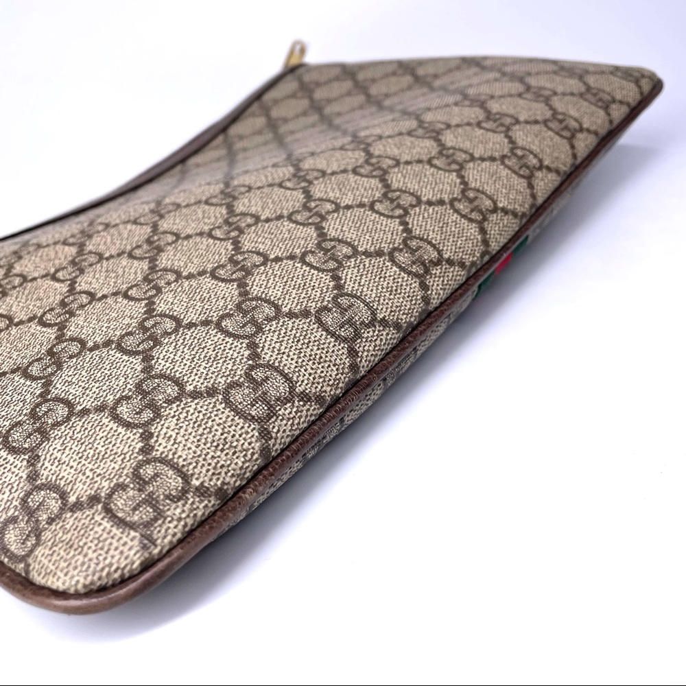 🔴SOLD🔴GUCCI GG Supreme Monogram Large Ophidia Pouch Clutch. - Picture 16 of 17